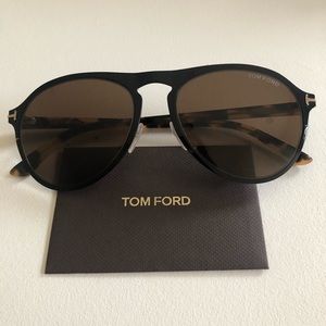 Tom Ford Bradburry Sunglasses Shiny Black